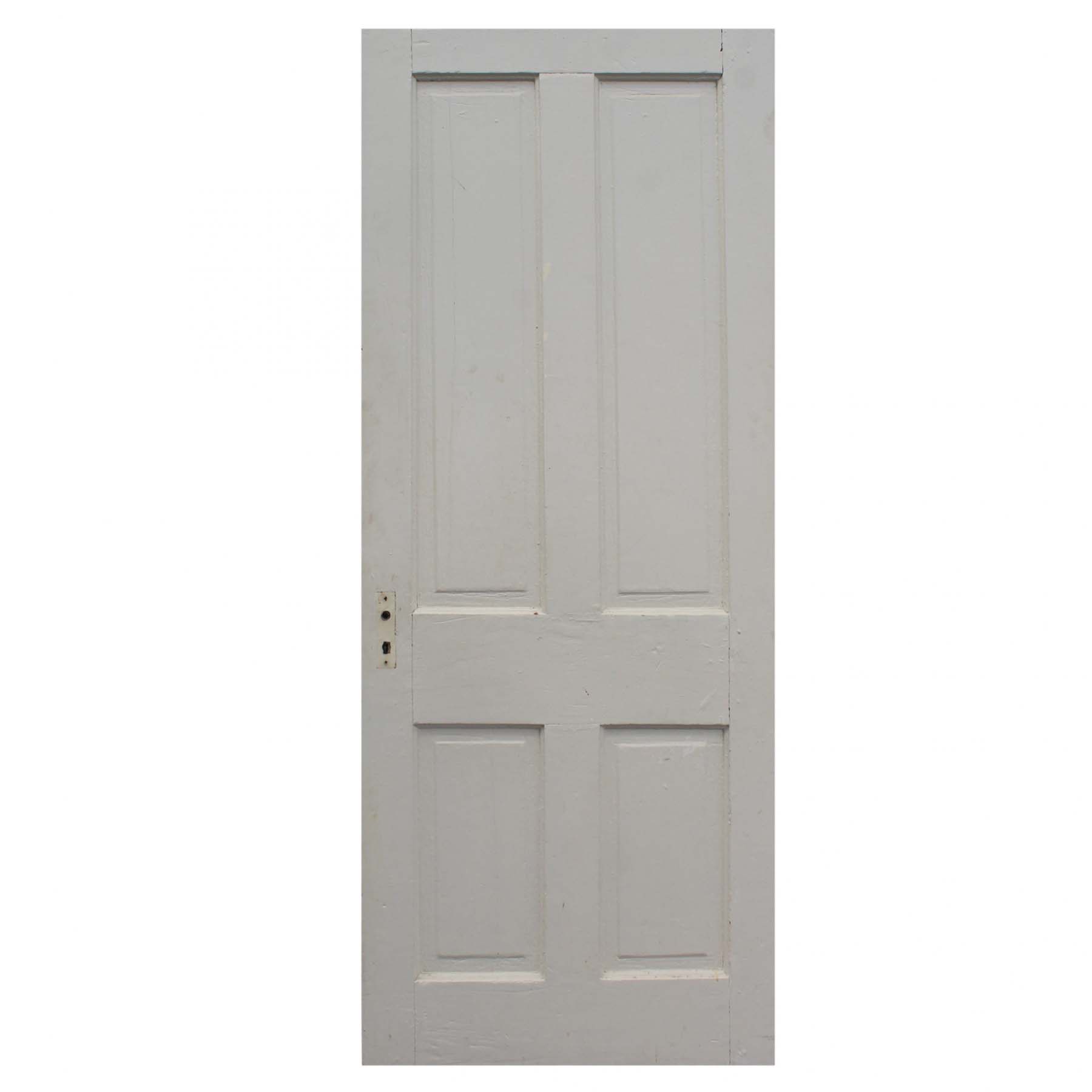 Salvaged 32” Four-Panel Solid Wood Door-72280