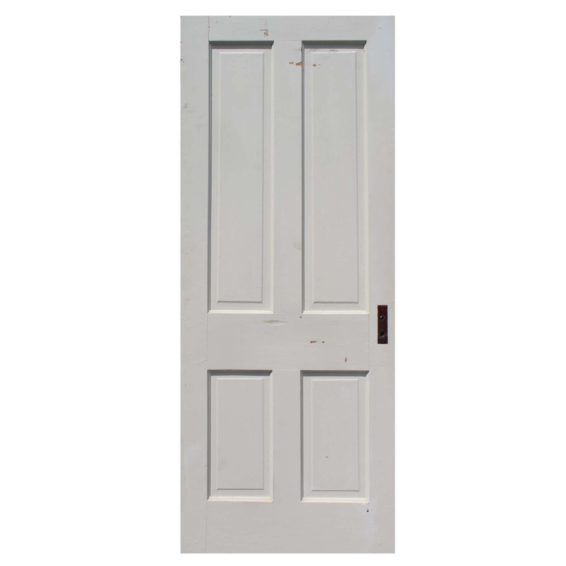 Antique 32” Four-Panel Solid Wood Door-72287