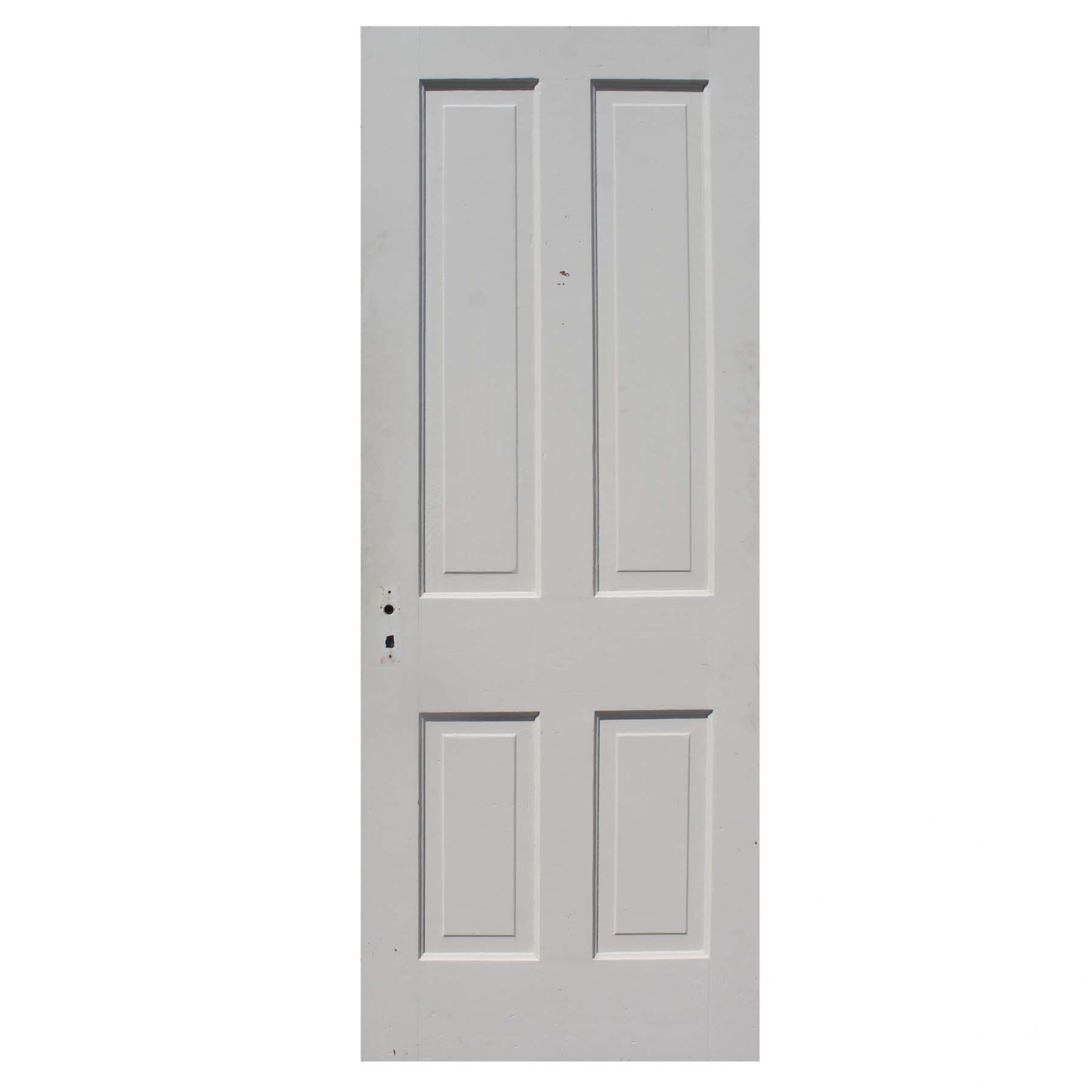 Antique 30” Four-Panel Solid Wood Door-72293
