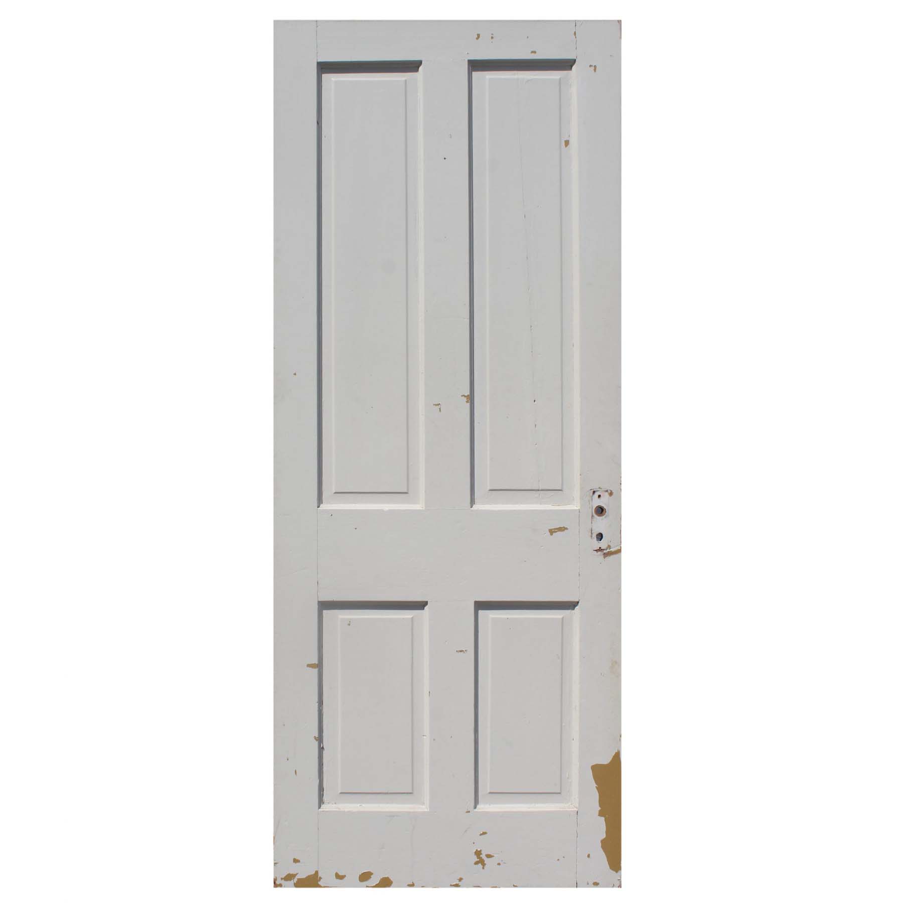 Salvaged 31” Four-Panel Solid Wood Door-72295