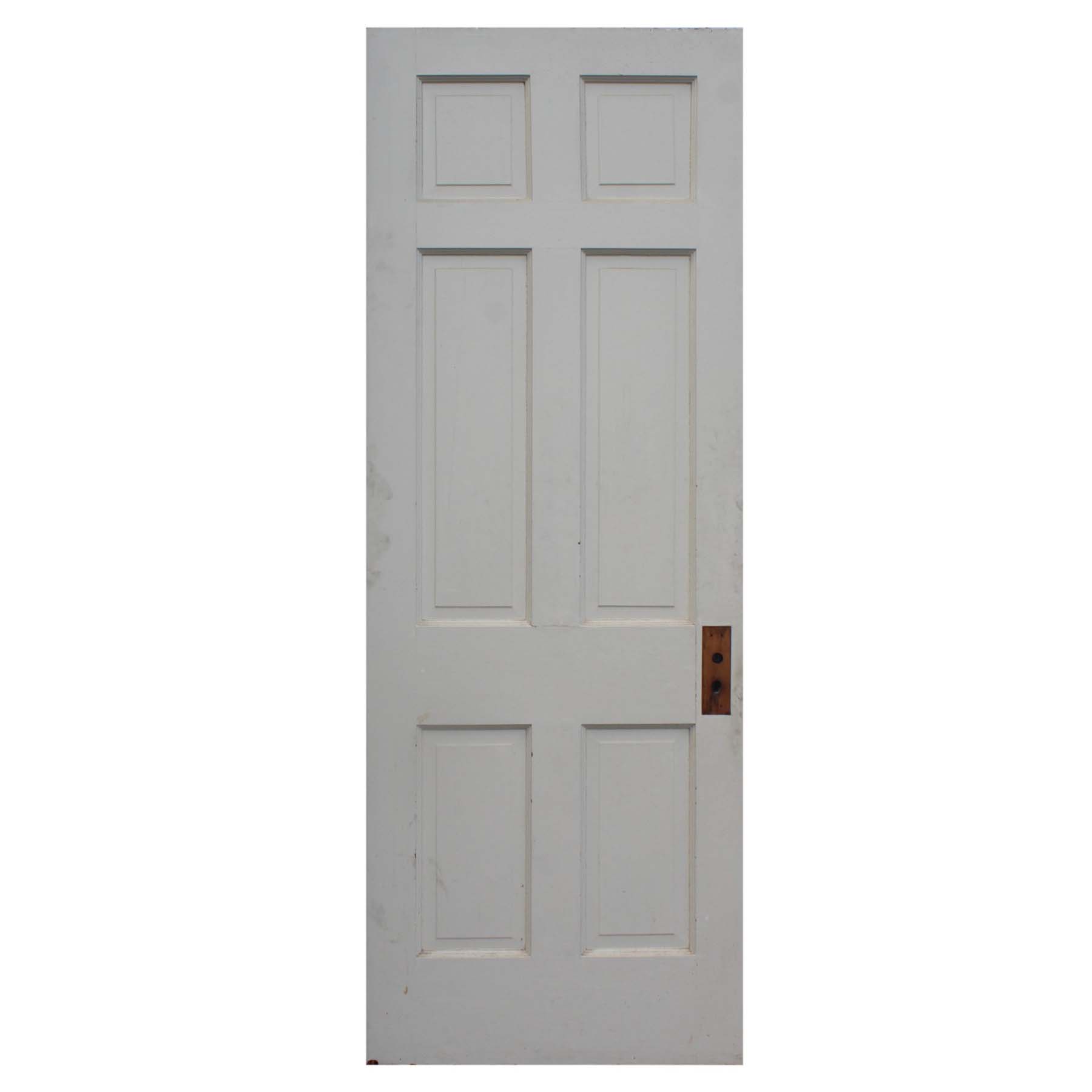 Antique 30” Six-Panel Solid Wood Door-72319