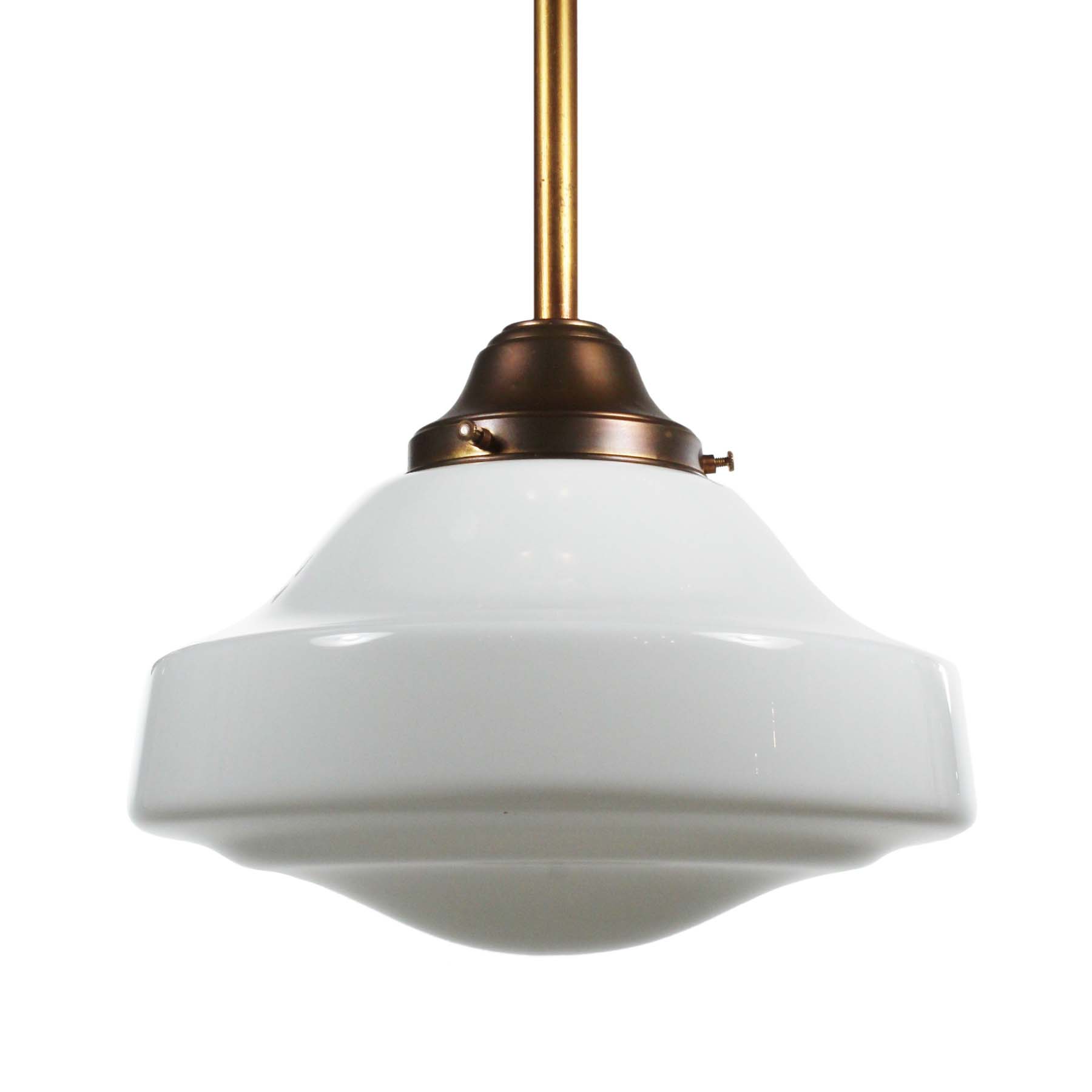 Antique Brass Schoolhouse Pendant Lights -72096