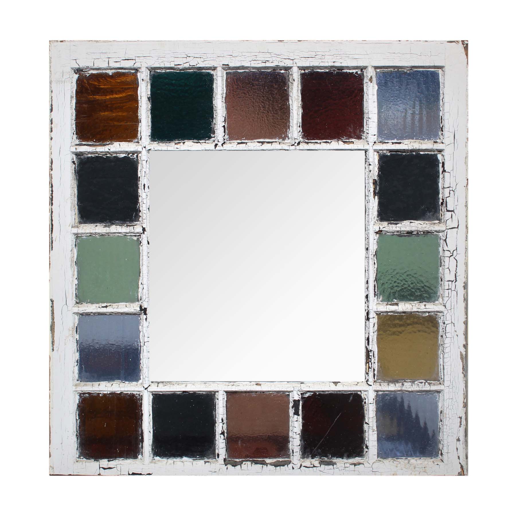 Salvaged Antique American Stained Glass Window, Late 19th Century-72195