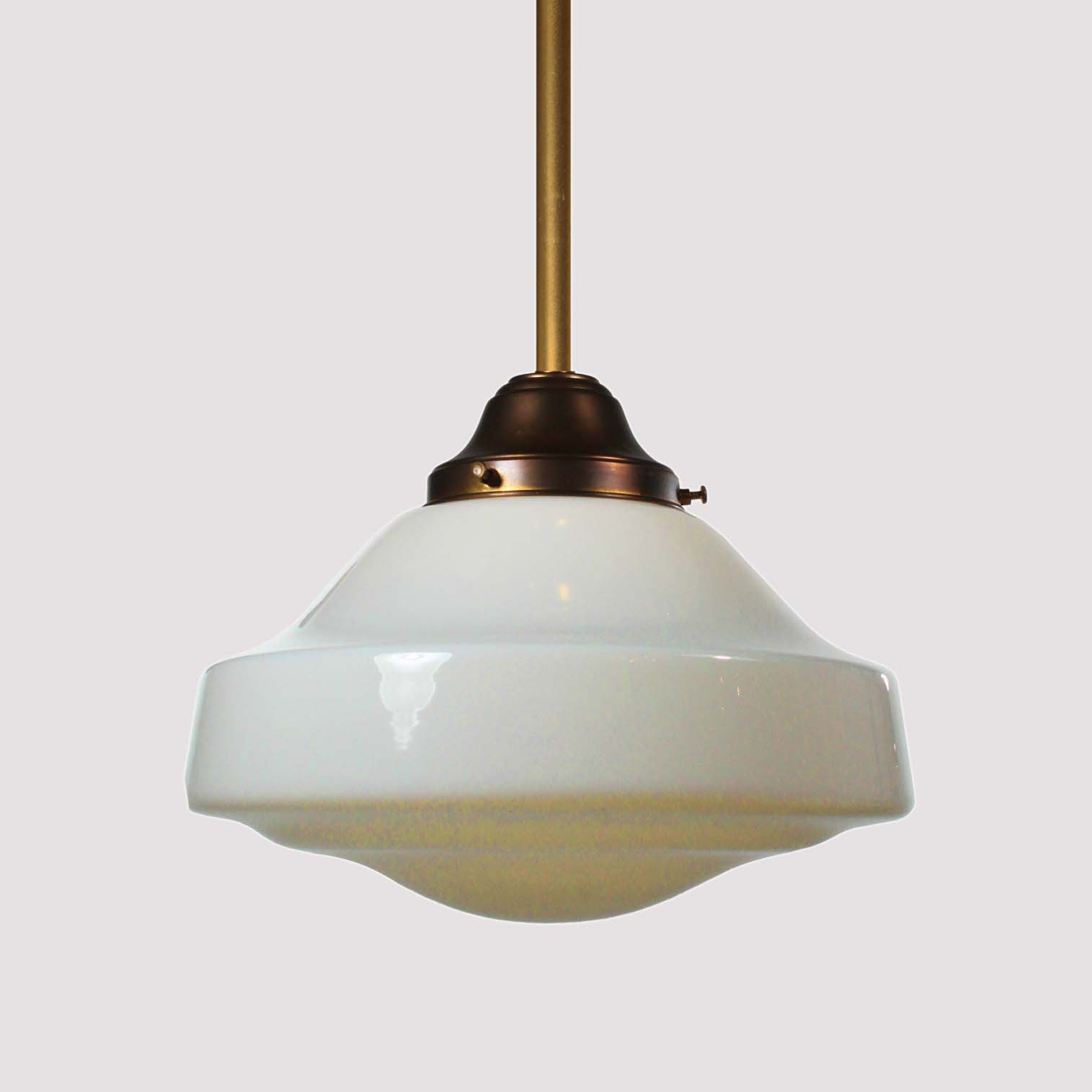 Antique Brass Schoolhouse Pendant Lights -72095