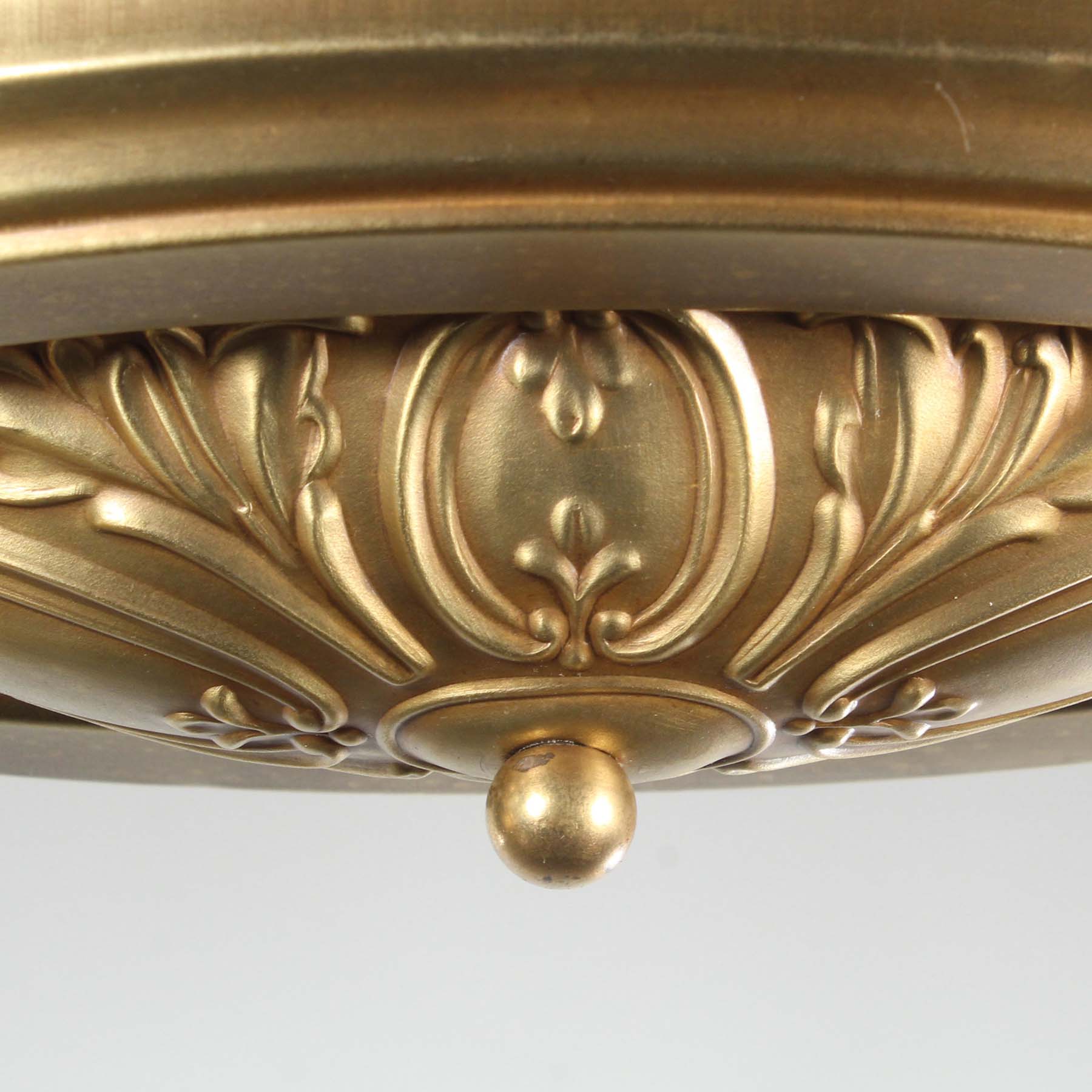 Matching Antique Brass Flush Mount Fixtures-72113