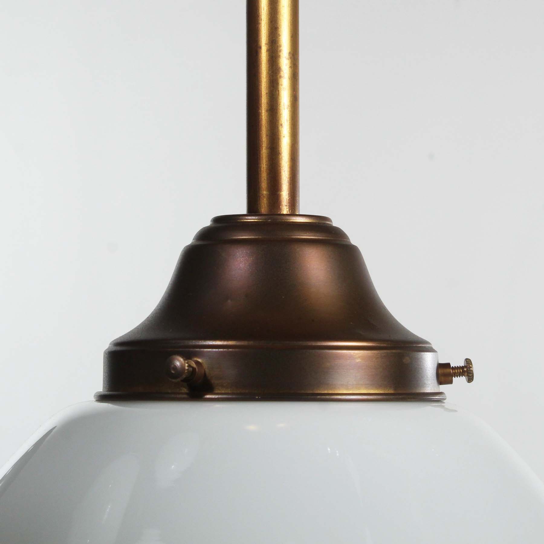 Antique Brass Schoolhouse Pendant Lights -72097