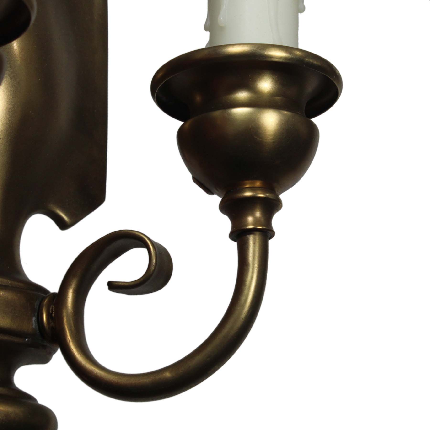 SOLD Adam Style Cast Bronze Sconces, Antique Lighting-72124