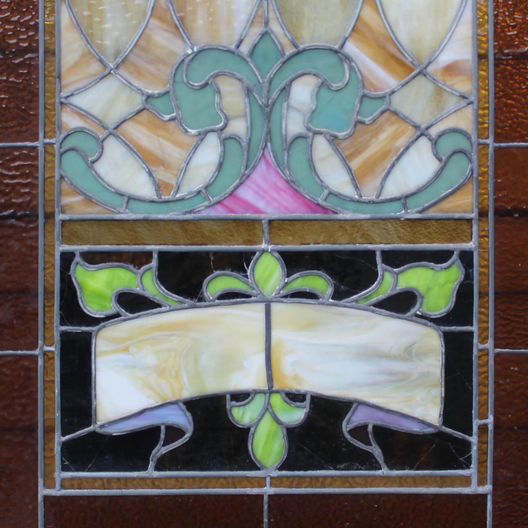 Antique Figural American Stained Glass Window, Early 1900s-72270