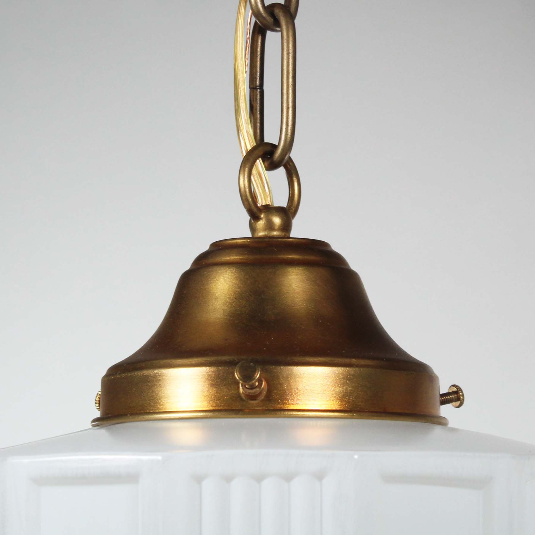 Matching Antique Art Deco Skyscraper Pendant Lights-72360