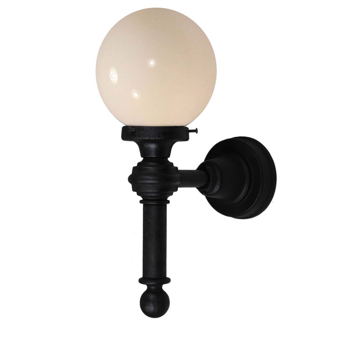 SOLD Large Antique Exterior Sconce with Glass Globes, Early 1900’s