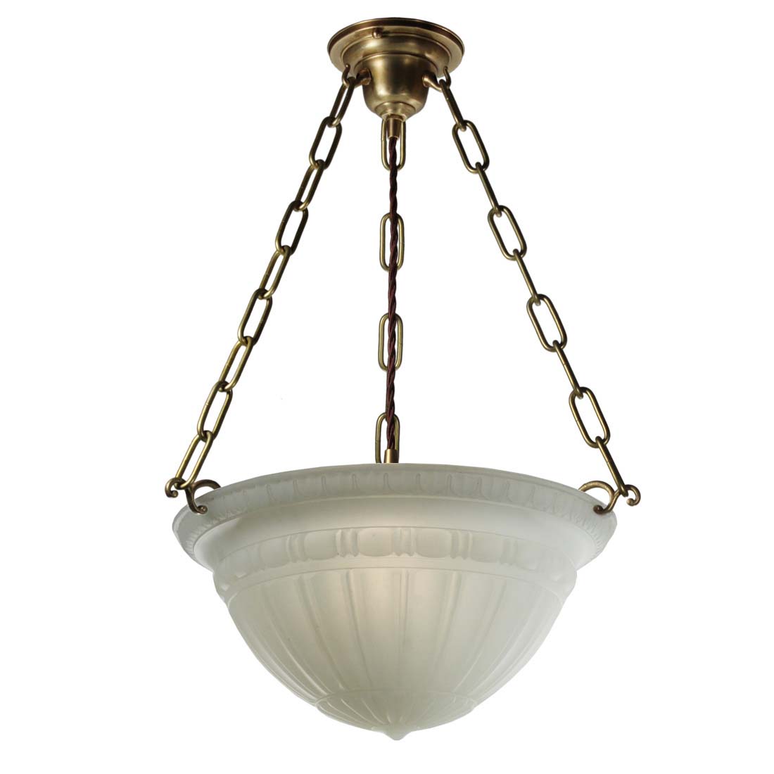 SOLD Antique Neoclassical Inverted Dome Chandelier, c. 1915 - Archived ...