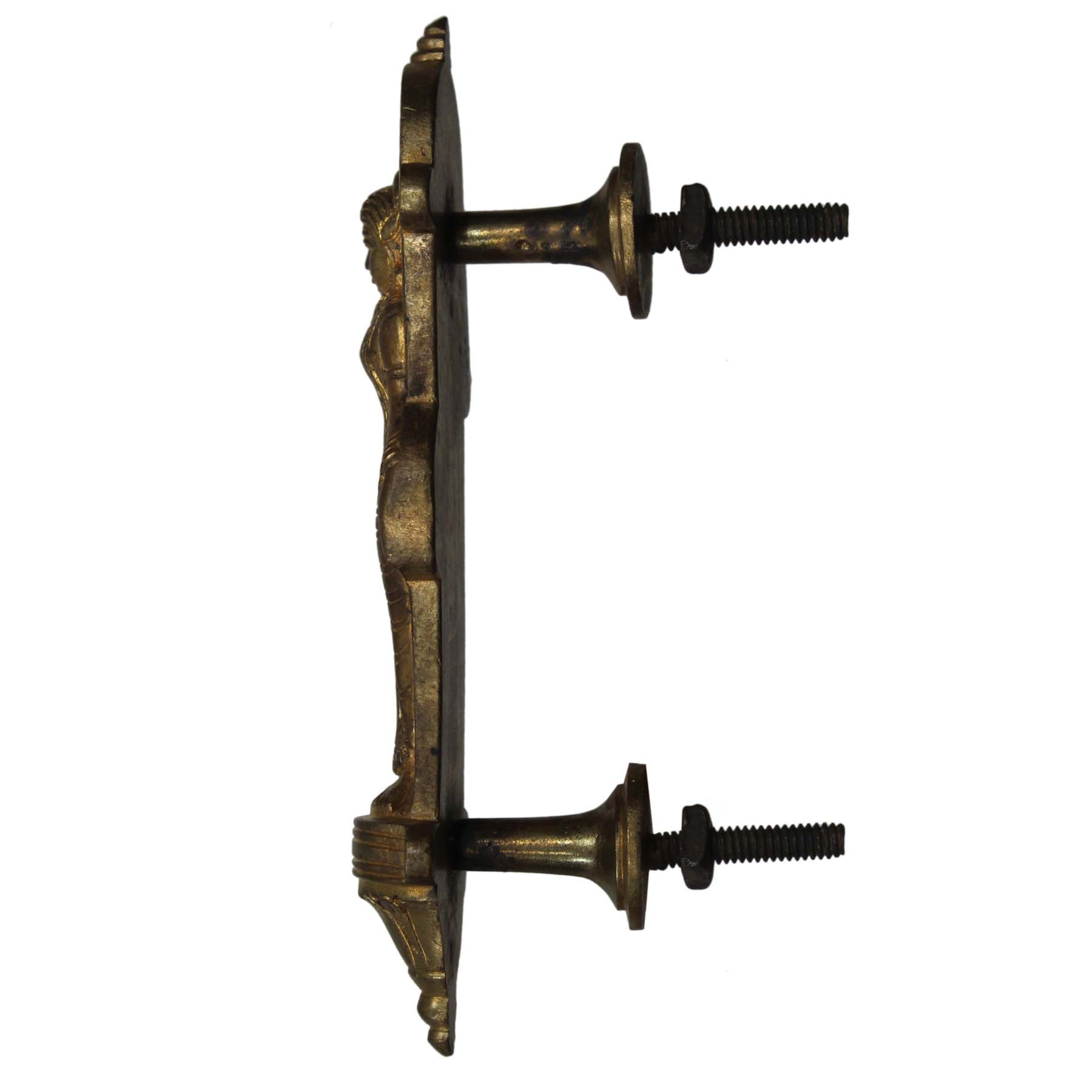 Antique Cast Bronze Figural Door Handles