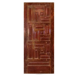 Antique 36″ Mahogany Door from France, Early 1900’s