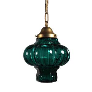 Vintage Pendant Light with Unusual Glass Shade, New Old Stock