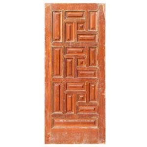 Salvaged 36″ Mahogany Door from France, Antique Doors