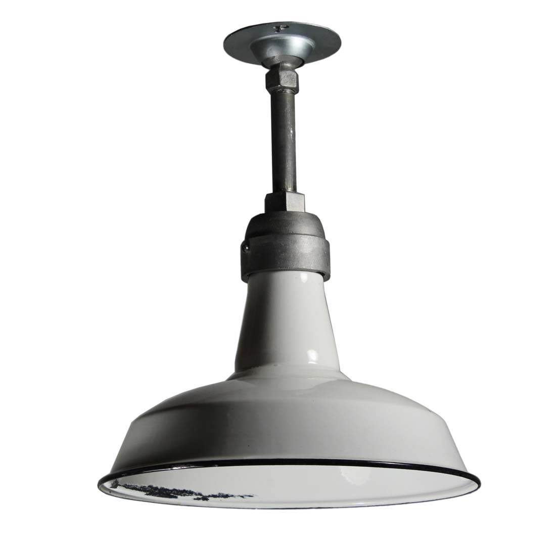 Farmhouse Industrial Metal Finish Flush Mount | Lucia Living, image size:1100x1100