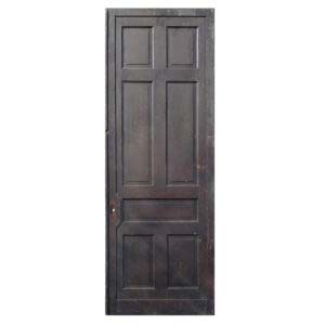 Antique 36” Salvaged Oak Pocket Door