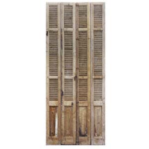 Reclaimed Set of 44″ Wood Shutters, 19th century