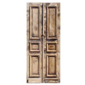 Reclaimed Pair of 40” Solid French Doors, 19th Century