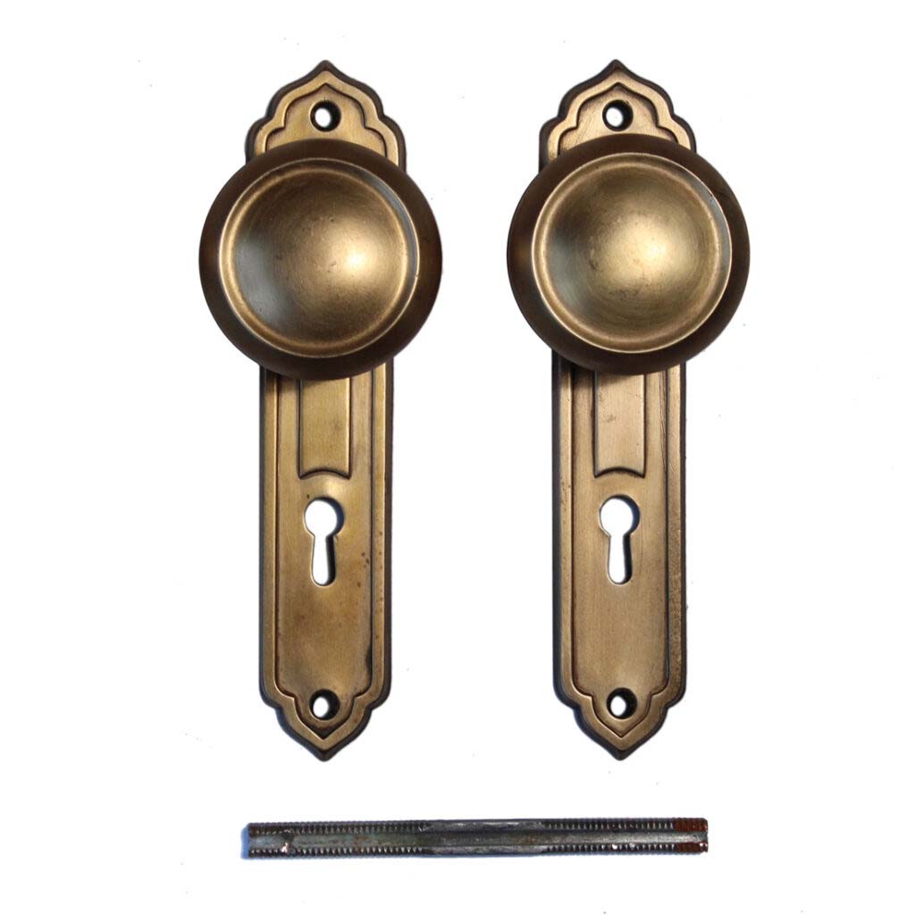 Antique Brass Tudor Door Hardware Sets, Early 1900’s