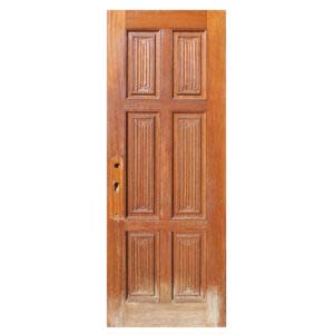 Antique Carved 29″ Door, Linenfold