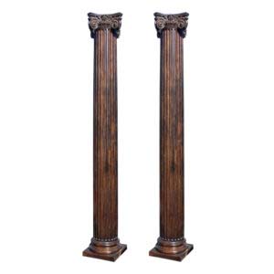 Pair of Antique Maple Columns, 126″ Tall