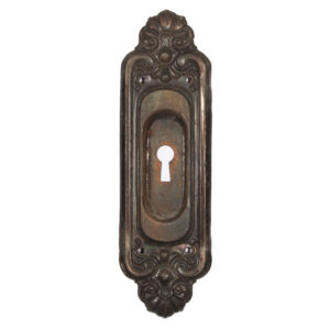 Antique Neoclassical Pocket Door Plates, Early 1900s