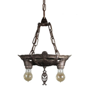 Antique Two-Light Chandelier by Lincoln, c. 1920’s