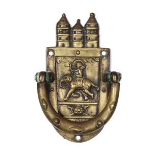 Antique Figural Cast Brass Door Knocker