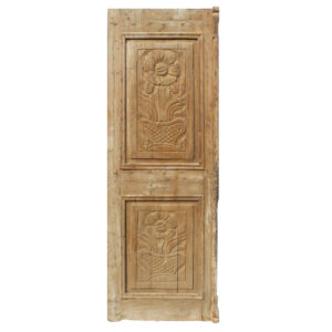 Antique 31″ French Colonial Door with Carved Panels