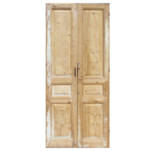 Pair of Antique 43″ Solid French Doors