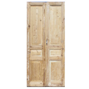 Reclaimed Pair of 43″ Solid French Doors