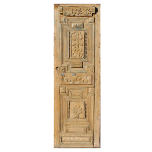 Reclaimed 28″ Door with Carved Panels, Late 1800’s