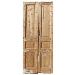 Reclaimed Pair of 39″ Solid French Doors