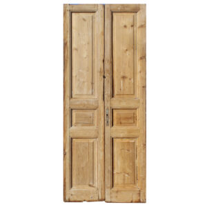 Pair of 39″ Antique Solid French Doors, Late 1800’s