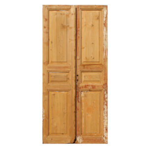 Reclaimed Pair of 43″ Solid French Doors, Late 1800’s