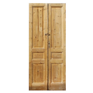 Pair of Salvaged 40″ Solid French Doors