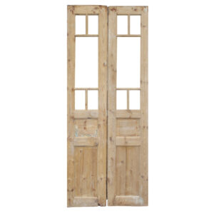 Pair of Reclaimed 34″ French Double Doors, Early 1900’s