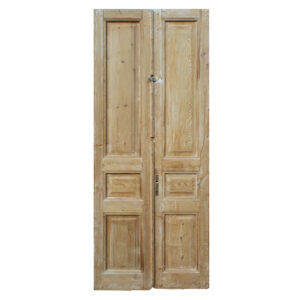 Pair of Reclaimed 39″ Solid French Doors, 19th Century