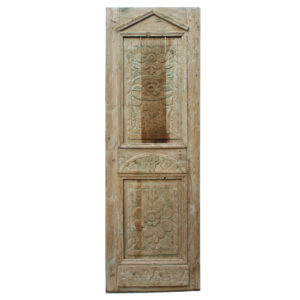 Antique 30″ French Colonial Door with Carved Panels