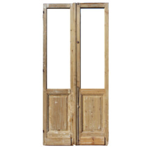 Antique Pair of Salvaged 44″ French Double Doors