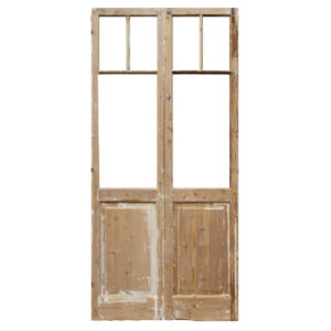 Salvaged Pair of 44″ French Double Doors, Antique Doors