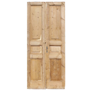 Pair of 39″ Salvaged Solid French Doors, Antique Doors