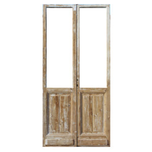 Pair of Antique 46″ French Double Doors, Early 1900’s
