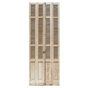 Large Set of Reclaimed 47″ Wood Shutters, Late 1800’s