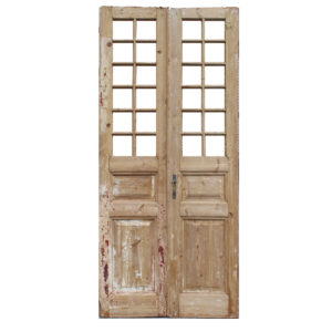 Pair of 43″ French Double Doors, Antique Doors