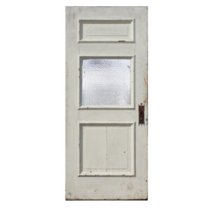 Antique 35” Door with Wire Glass