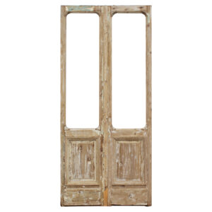 Antique Pair of Reclaimed 44″ French Double Doors
