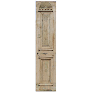 Reclaimed 26″ French Colonial Door with Carved Panels