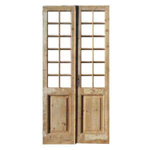 Pair of 44″ French Double Doors, Antique Doors